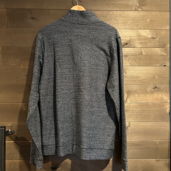 MARINE LAYER Clayton Textured Cotton Henley Sweater Sweatshirt Sz Large - Picture 6 of 8